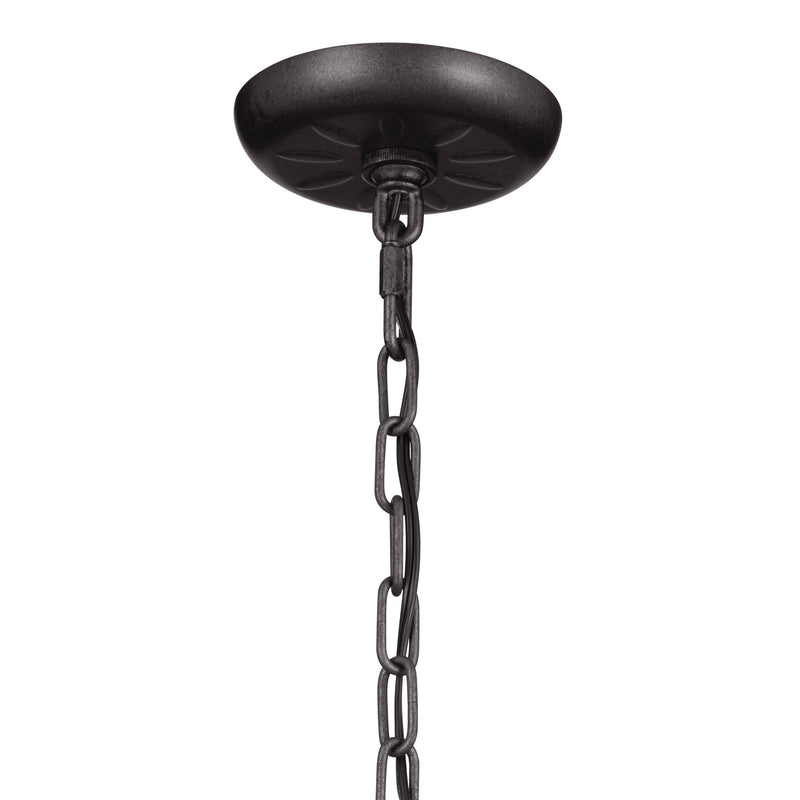 Kichler 52465AVI Three Light Chandelier/Semi Flush, Anvil Iron (4)