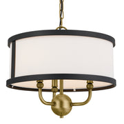 Kichler 52465NBR Three Light Chandelier/Semi Flush, Natural Brass (2)