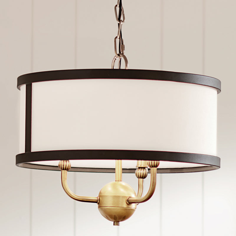 Kichler 52465NBR Three Light Chandelier/Semi Flush, Natural Brass (5)