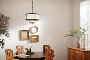 Kichler 52465NBR Three Light Chandelier/Semi Flush, Natural Brass (6)