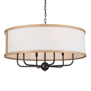 Kichler 52466AVI Six Light Chandelier, Anvil Iron (2)