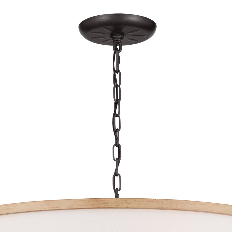 Kichler 52466AVI Six Light Chandelier, Anvil Iron (4)