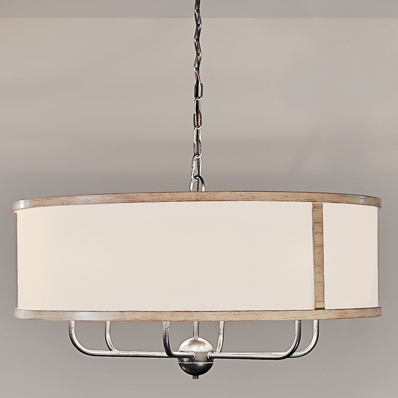 Kichler 52466AVI Six Light Chandelier, Anvil Iron (5)