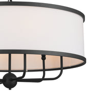 Kichler 52466BKT Six Light Chandelier, Textured Black (2)