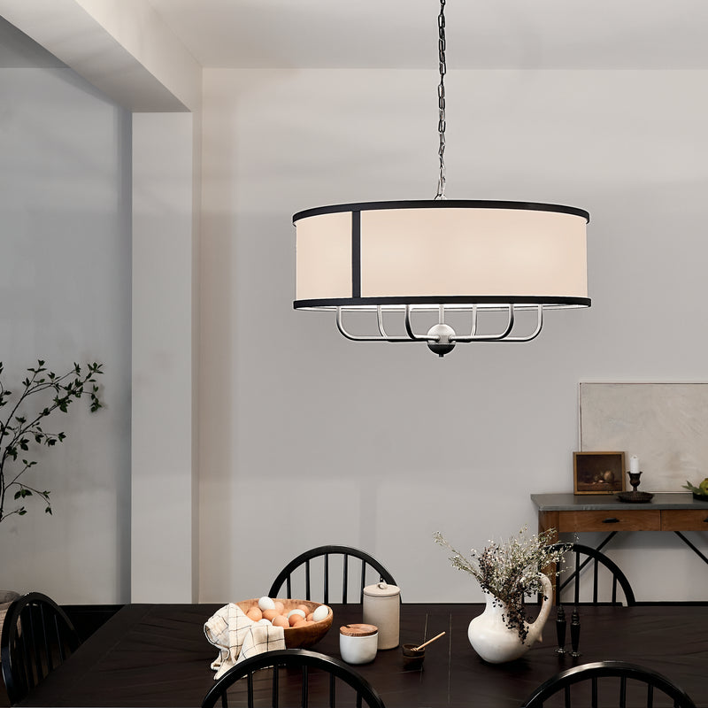 Kichler 52466BKT Six Light Chandelier, Textured Black (5)