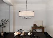 Kichler 52466BKT Six Light Chandelier, Textured Black (6)