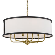 Kichler 52466NBR Six Light Chandelier, Natural Brass (2)