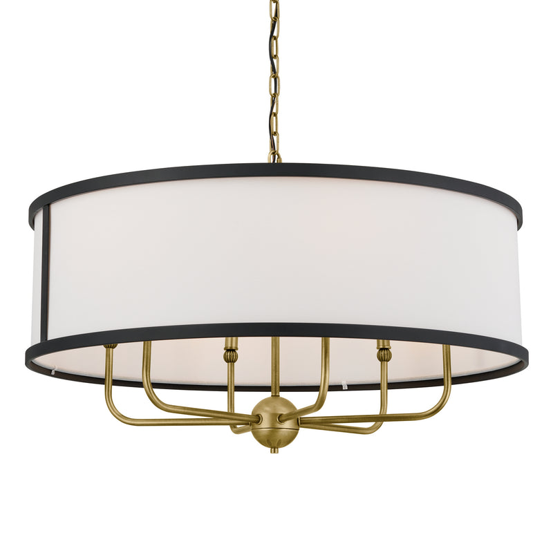Kichler 52466NBR Six Light Chandelier, Natural Brass (2)