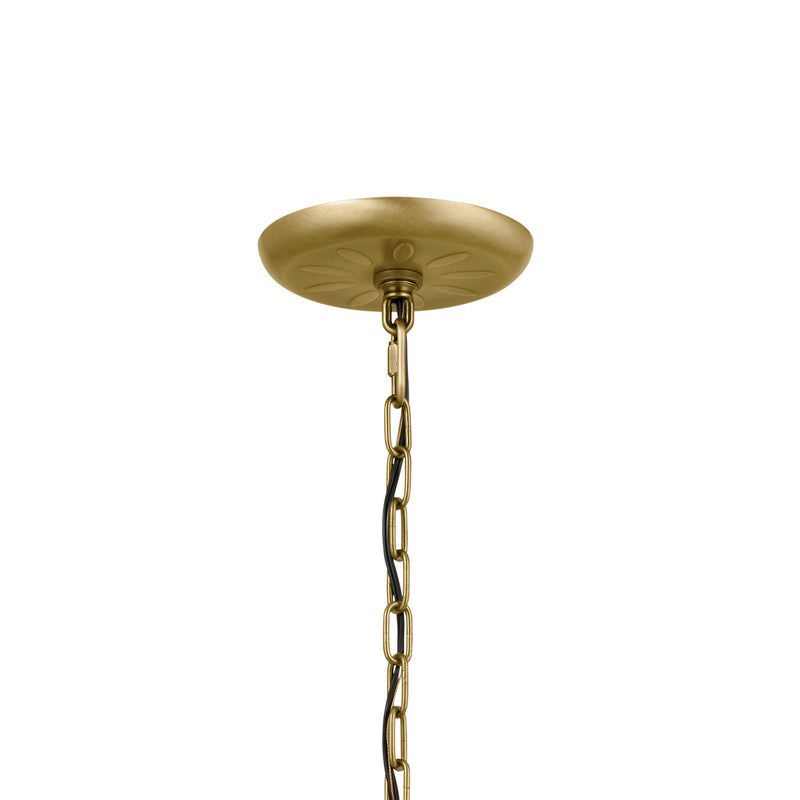 Kichler 52466NBR Six Light Chandelier, Natural Brass (4)