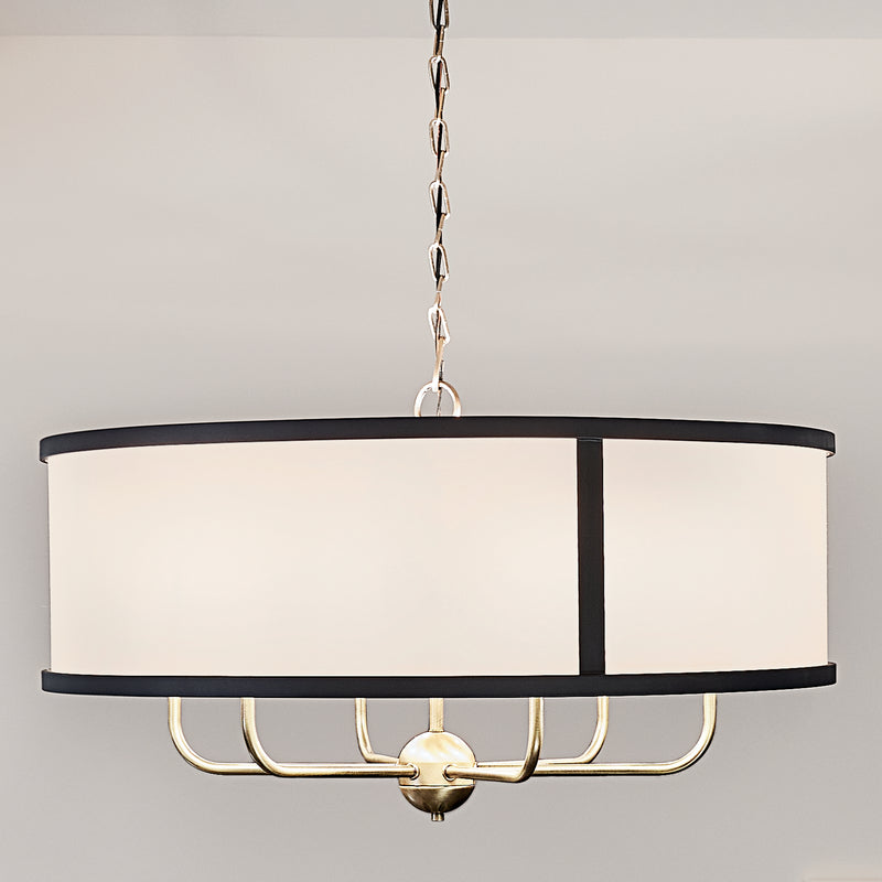 Kichler 52466NBR Six Light Chandelier, Natural Brass (5)
