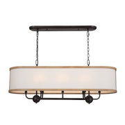Kichler 52467AVI Eight Light Linear Chandelier, Anvil Iron (3)