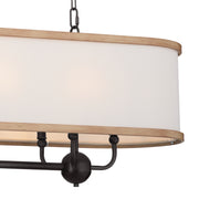 Kichler 52467AVI Eight Light Linear Chandelier, Anvil Iron (4)