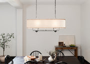 Kichler 52467AVI Eight Light Linear Chandelier, Anvil Iron (6)