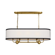 Kichler 52467NBR Eight Light Linear Chandelier, Natural Brass (3)