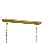 Kichler 52467NBR Eight Light Linear Chandelier, Natural Brass (5)