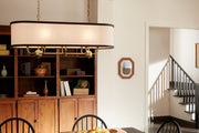 Kichler 52467NBR Eight Light Linear Chandelier, Natural Brass (6)