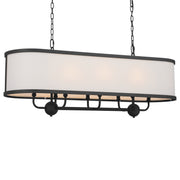 Kichler 52467BKT Eight Light Linear Chandelier, Textured Black (2)