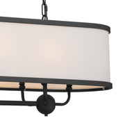 Kichler 52467BKT Eight Light Linear Chandelier, Textured Black (4)