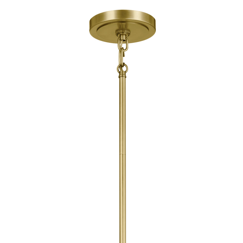 Kichler 52470NBR Six Light Chandelier, Natural Brass (4)