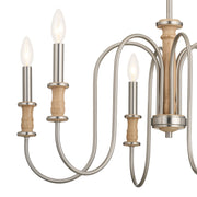 Kichler 52470NI Six Light Chandelier, Brushed Nickel (3)