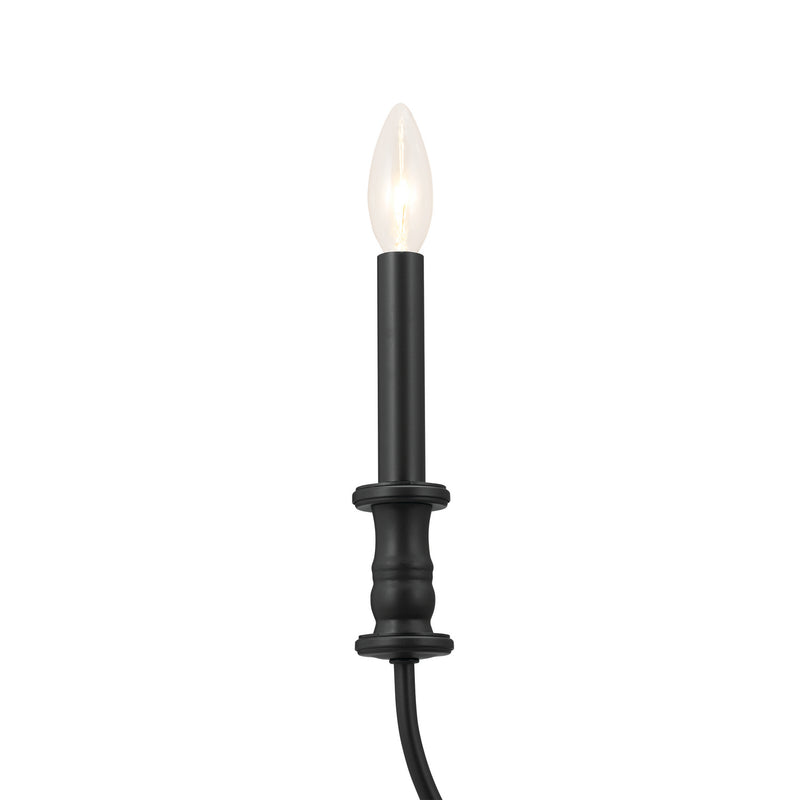 Kichler 52471BK Nine Light Chandelier, Black (4)