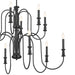 Kichler 52472BK Karthe 12 Light Chandelier, Black Alternate Image 2.jpg