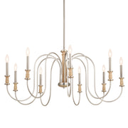 Kichler 52471NI Nine Light Chandelier, Brushed Nickel (2)