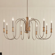 Kichler 52471NI Nine Light Chandelier, Brushed Nickel (5)