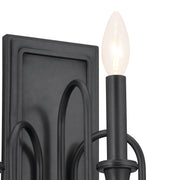 Kichler 52473BK Three Light Wall Sconce, Black (4)