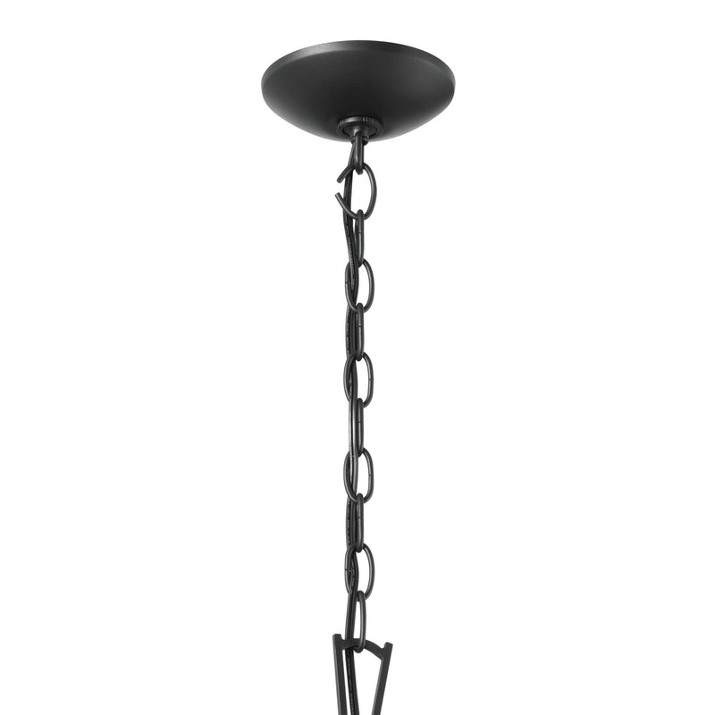 Kichler 52475BKT Four Light Foyer Pendant, Textured Black (3)