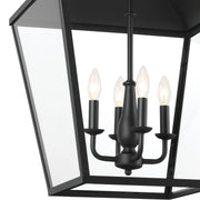 Kichler 52475BKT Four Light Foyer Pendant, Textured Black (4)