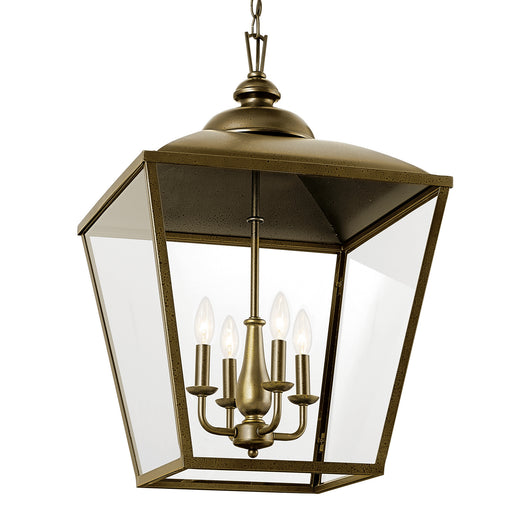 Kichler 52475CHZ Four Light Foyer Pendant, Character Bronze (2)