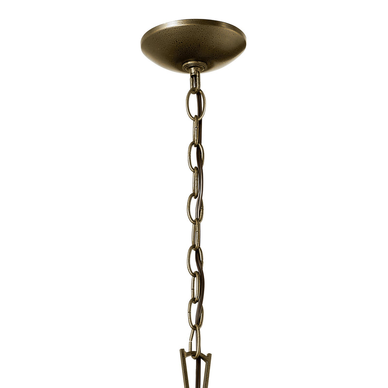 Kichler 52475CHZ Four Light Foyer Pendant, Character Bronze (3)
