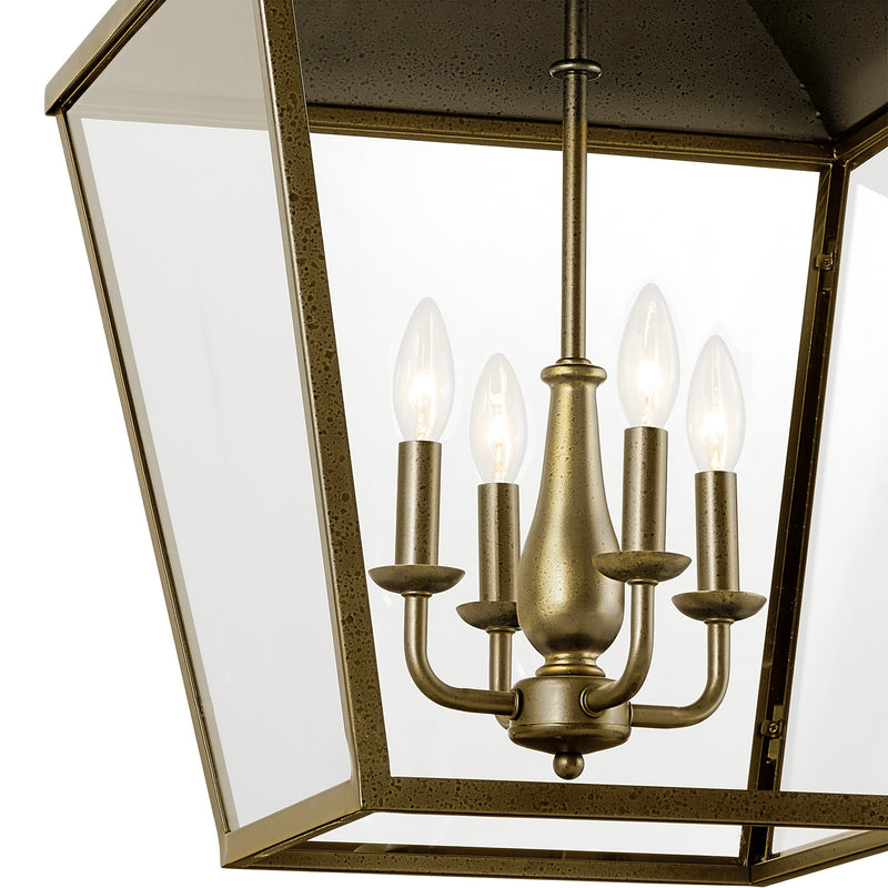 Kichler 52475CHZ Four Light Foyer Pendant, Character Bronze (4)