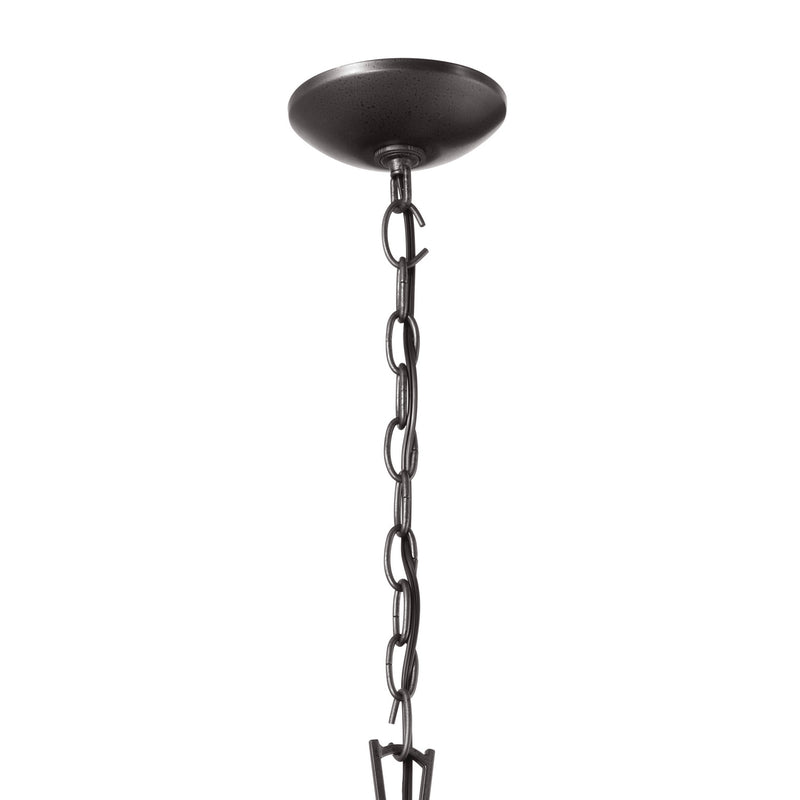 Kichler 52475AVI Four Light Foyer Pendant, Anvil Iron (3)