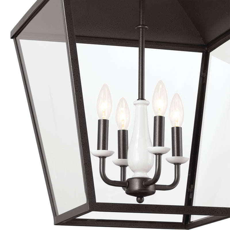 Kichler 52475AVI Four Light Foyer Pendant, Anvil Iron (4)