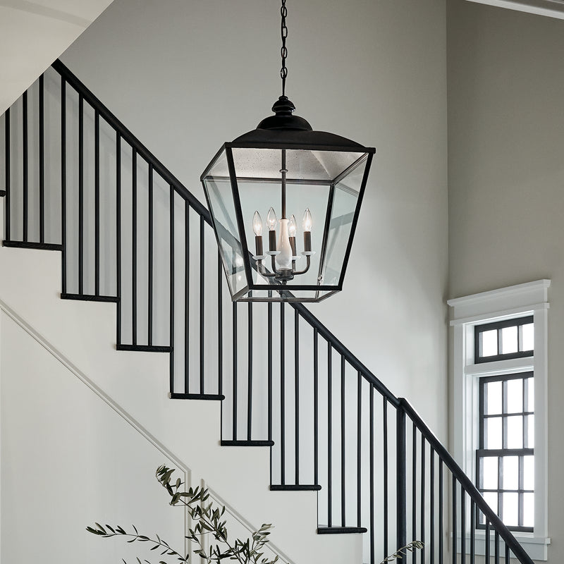Kichler 52475AVI Four Light Foyer Pendant, Anvil Iron (6)