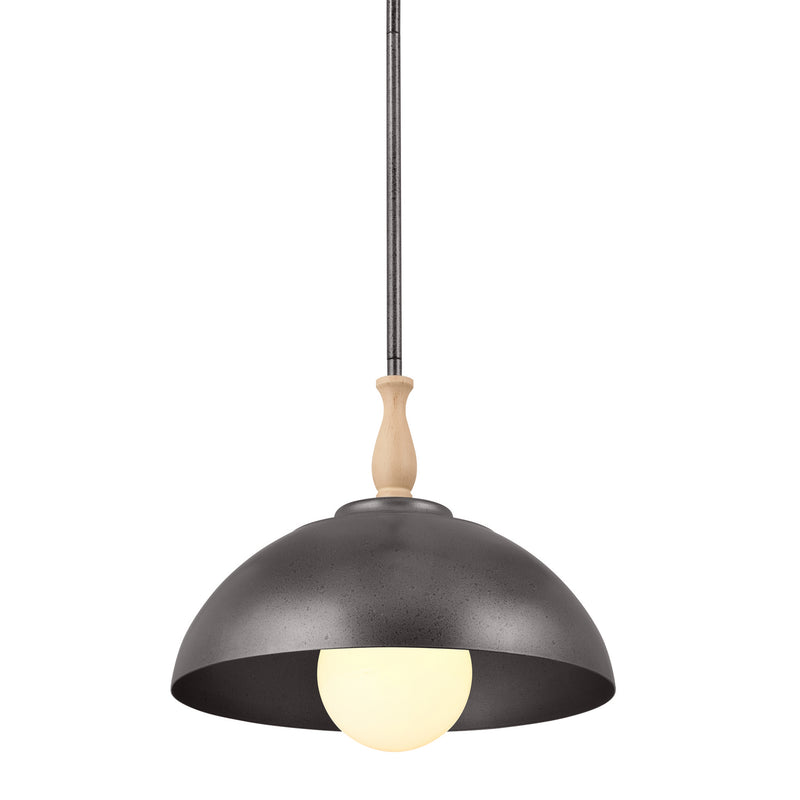 Kichler 52476AVI One Light Pendant, Anvil Iron (2)