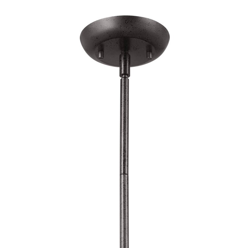 Kichler 52476AVI One Light Pendant, Anvil Iron (3)