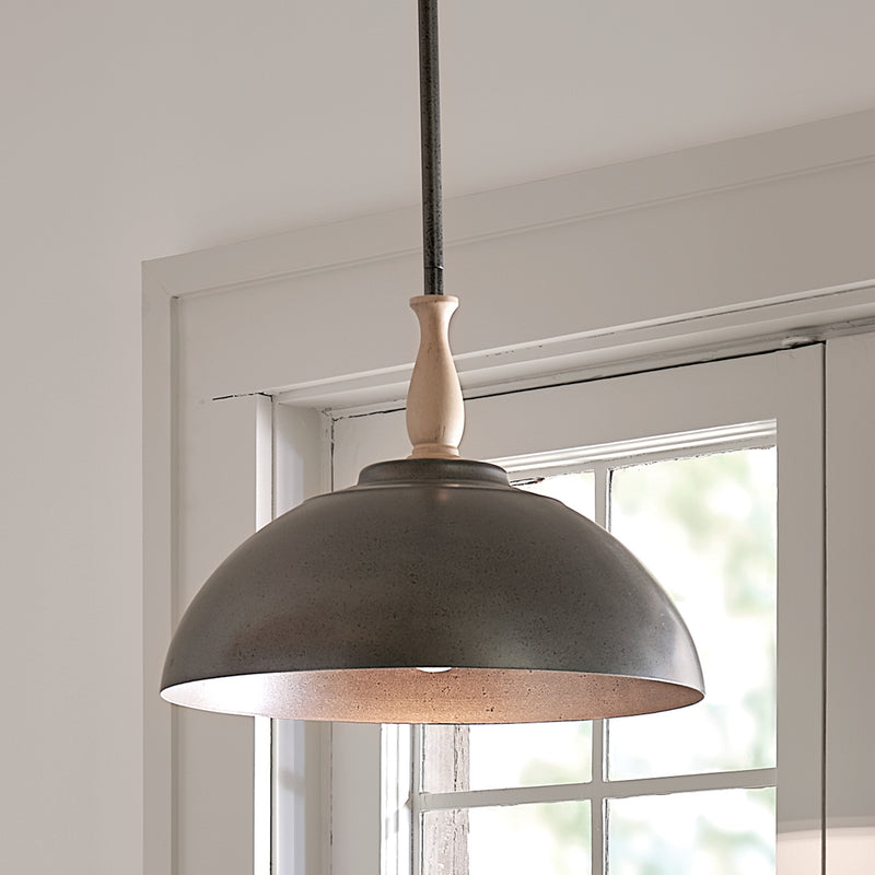 Kichler 52476AVI One Light Pendant, Anvil Iron (5)