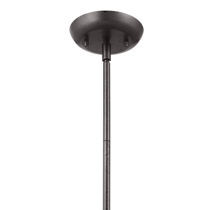 Kichler 52477AVI One Light Pendant, Anvil Iron (3)