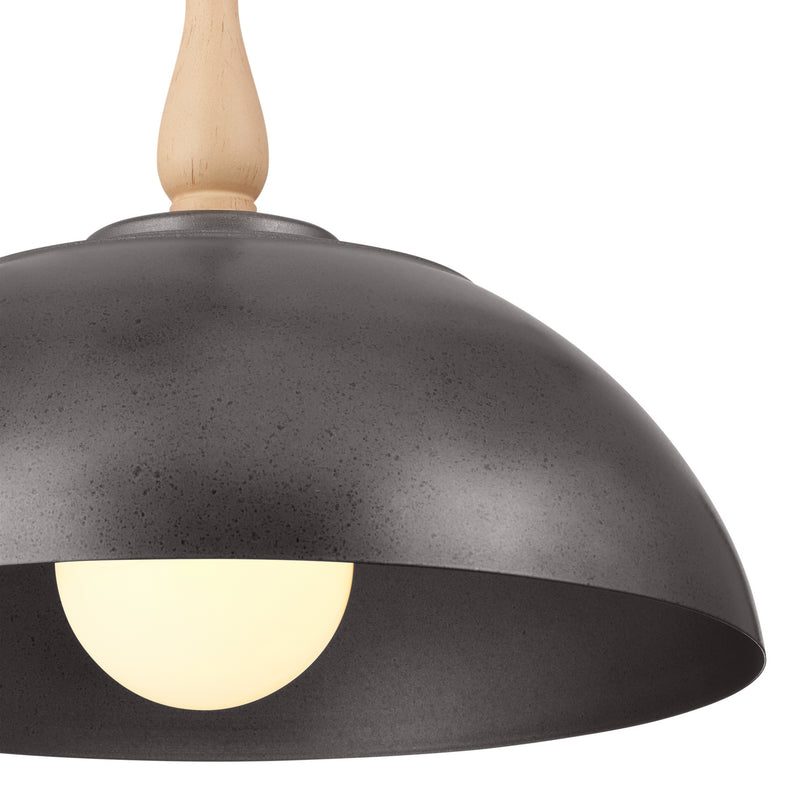 Kichler 52477AVI One Light Pendant, Anvil Iron (4)