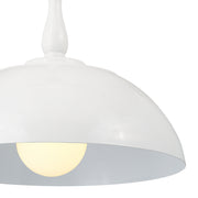 Kichler 52477WH One Light Pendant, White (3)