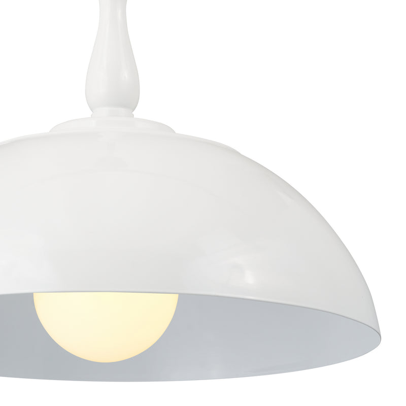 Kichler 52477WH One Light Pendant, White (3)