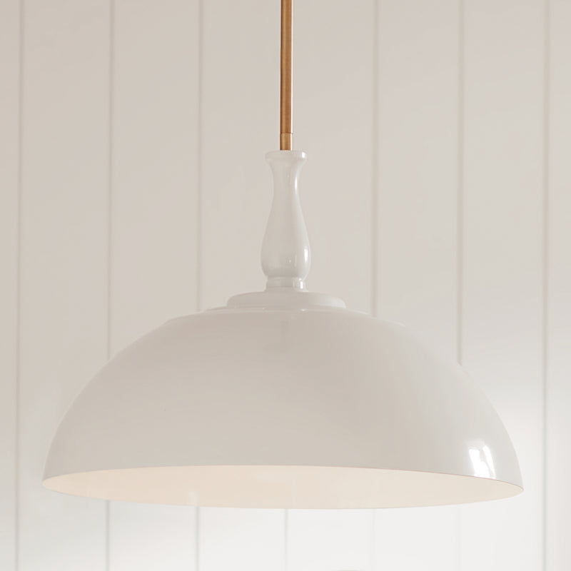 Kichler 52477WH One Light Pendant, White (4)