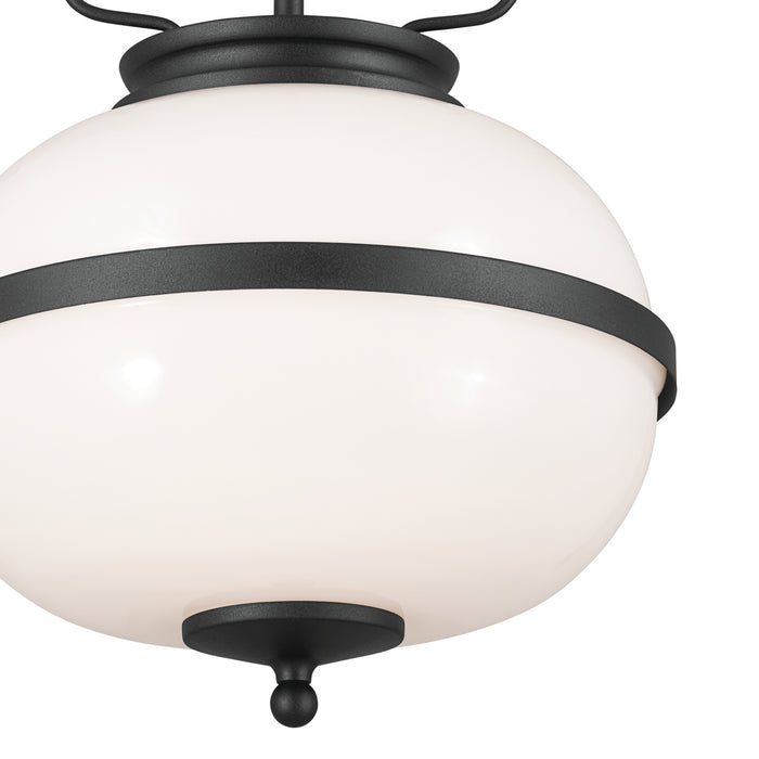 Kichler 52478BKT Two Light Pendant, Textured Black (4)
