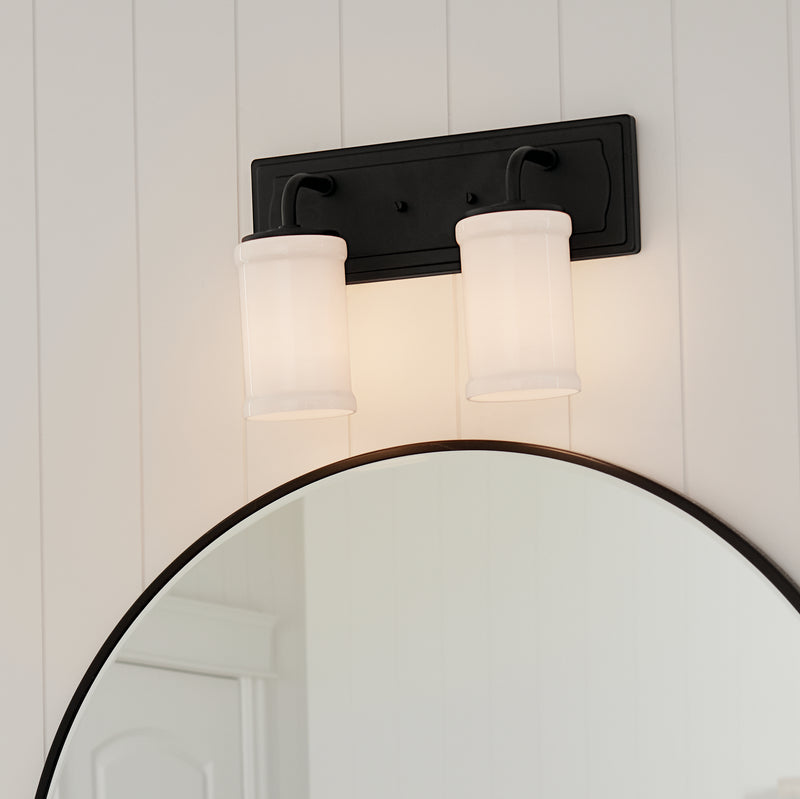 Kichler 55130BKT Two Light Bath, Textured Black (6)