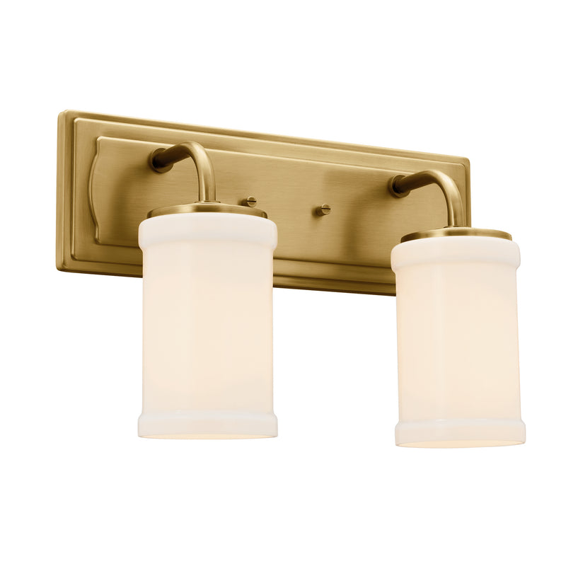 Kichler 55130NBR Two Light Bath, Natural Brass (2)