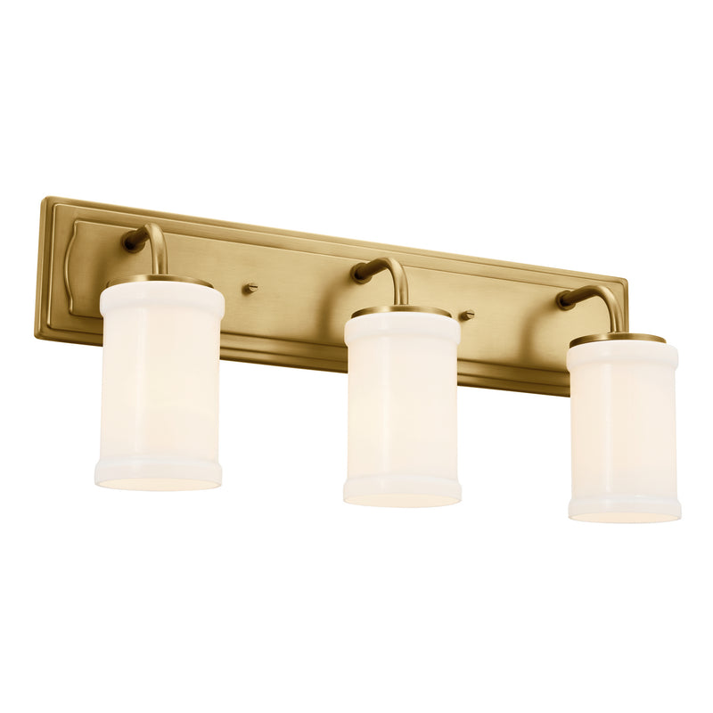 Kichler 55131NBR Three Light Bath, Natural Brass (2)