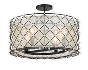 Minka-Lavery 2864-66A Sheer Elegance Four Light Convertible Pendant, Coal Alternate Image.jpg